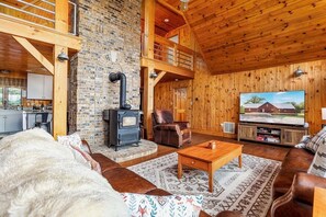 Fernseher, Kamin