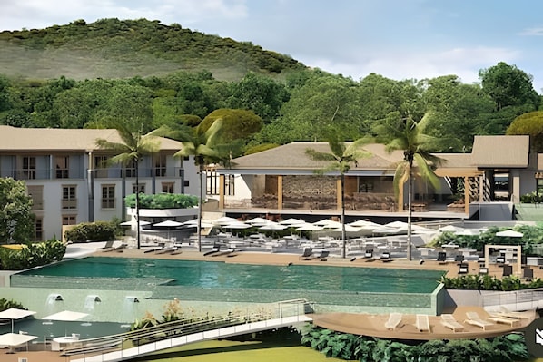 2 piscinas externas