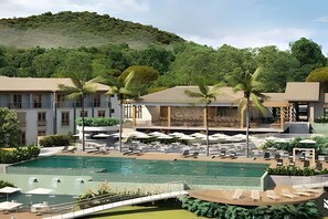 2 outdoor pools