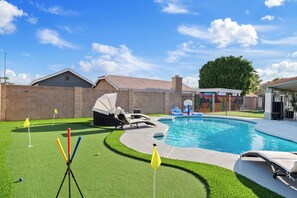 A heated pool
