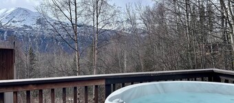 Relaxing 3BR Creekside Escape in Eagle River w/ Hot Tub & Mountain Views