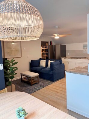 Smart TV, books - Stylish 2BR Coastal Getaway with Beach Gear & Full Amenities Near Bethany Beach (Ocean View)