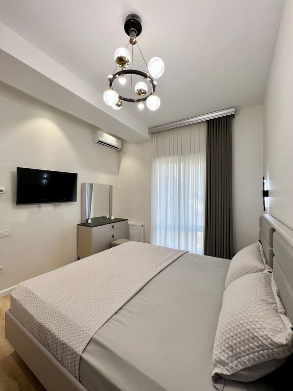 Departamento Confort, vista a la ciudad | Tabla de planchar con plancha y wifi gratis 
