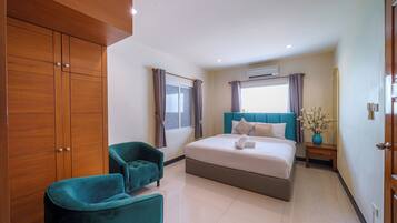 Romantic Villa, Pool View | In-room safe, blackout curtains, soundproofing, iron/ironing board