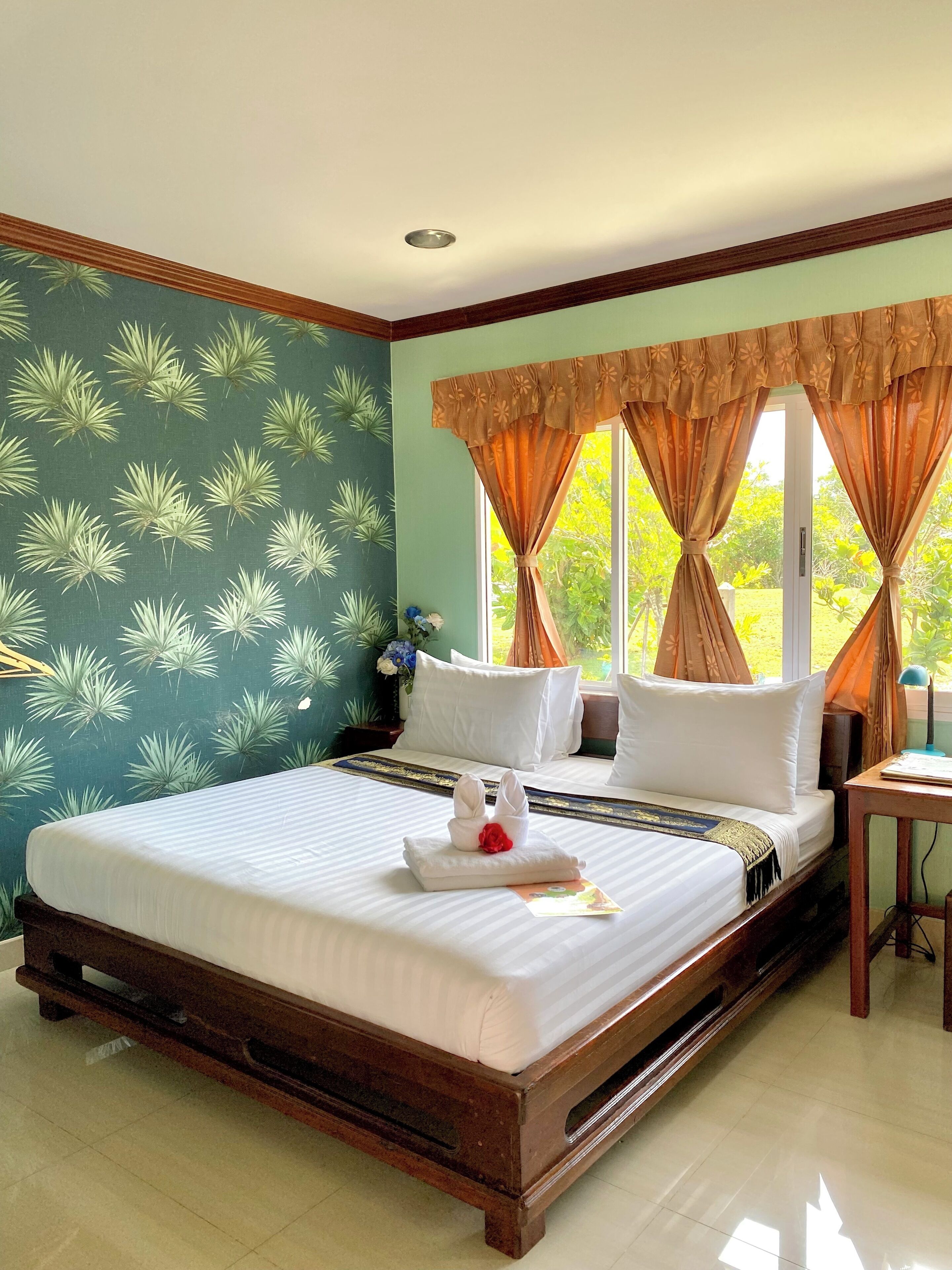 Tomannsrom – superior, balkong, bakgårdsutsikt | Skrivebord og wi-fi (inkludert)