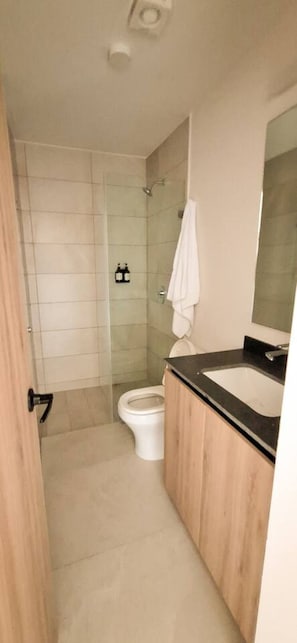 Hair dryer, towels