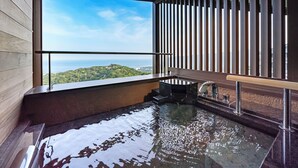Deluxe Terrace Twin Room B3 with Open-Air Hot Spring - 3rd Floor (East Building) Non Smoking | In-room safe, blackout drapes, iron/ironing board (on request) - Izu Hotel Resort & Spa (Higashiizu)