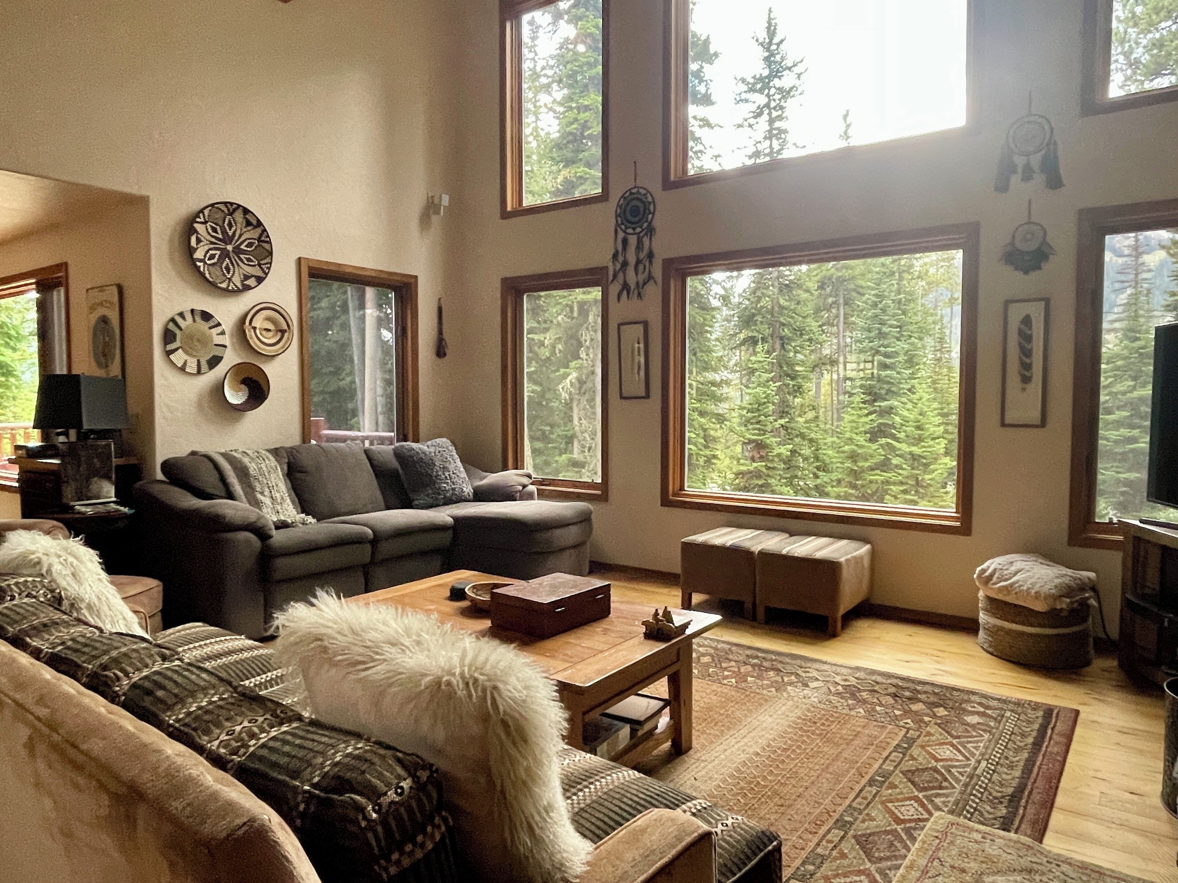 TV connectée, cheminée