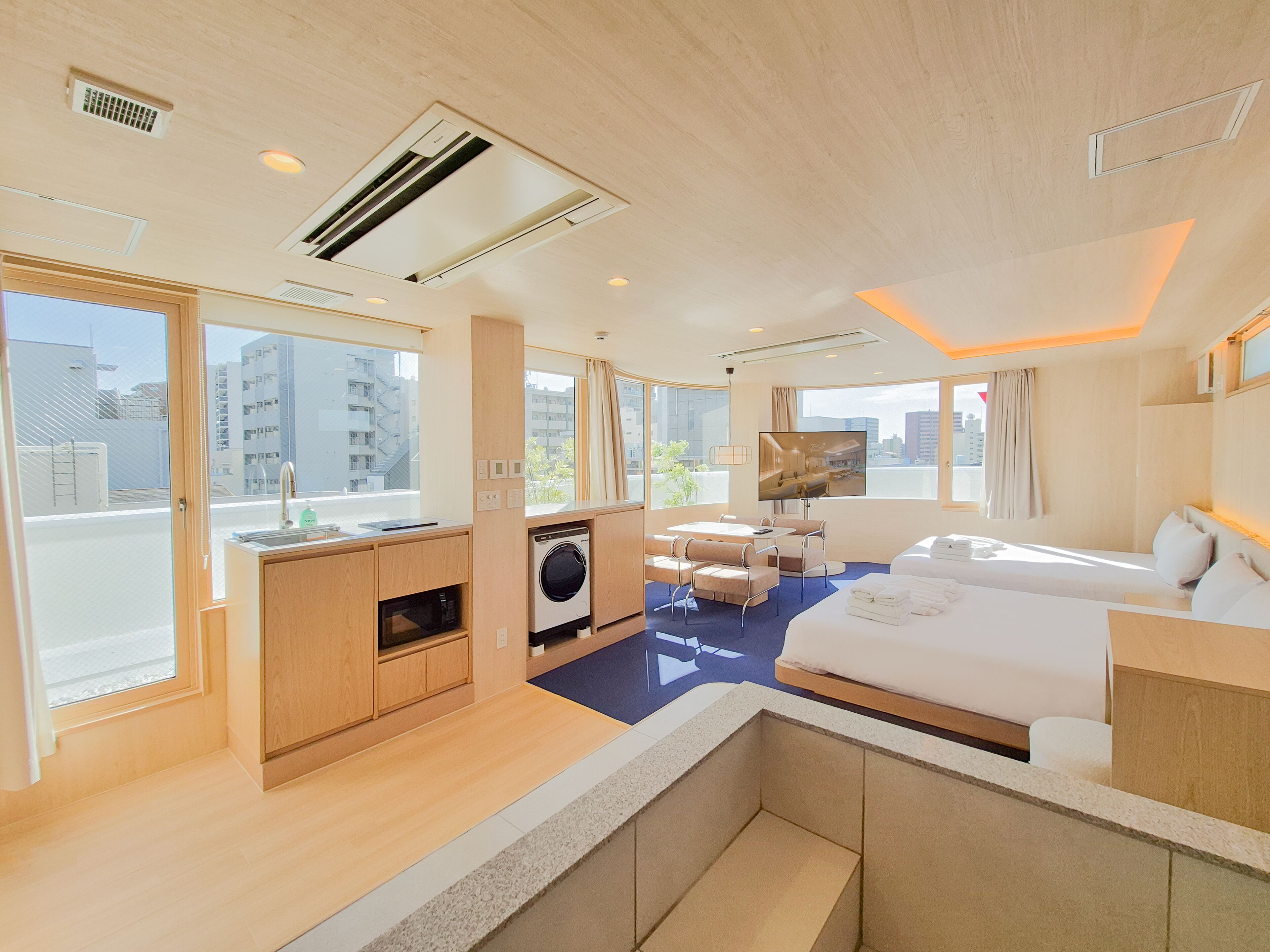 Deluxe Studio, 2 Queen Beds, Kitchenette, City View | Private kitchenette