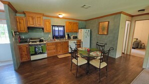 Microwave, stovetop, dishwasher