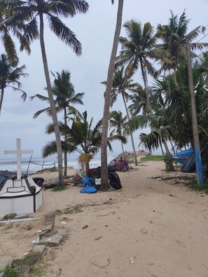 On the beach