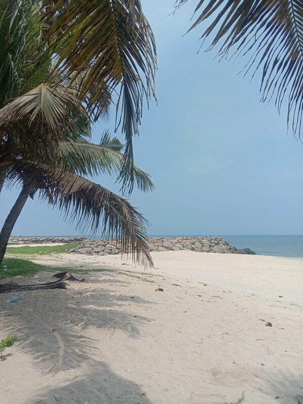 En la playa
