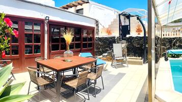 Villa, 3 Bedrooms, Private Pool, Garden View | Terrace/patio