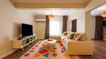 Apartment, Balcony, City View | Living area