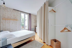 아파트 | 1 개의 침실, 노트북 작업 공간, 다리미/다리미판, 침대 시트