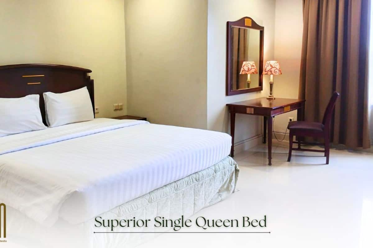 Superior Single Room, 1 Queen Bed, City View | Desk, laptop workspace, iron/ironing board
