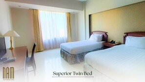 Superior Twin Room, 2 Single Beds, Non Smoking, City View | Desk, laptop workspace, iron/ironing board - NAM Kemayoran (Jakarta)