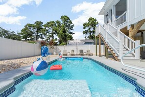 Pool - Modern, Luxury Beach House with Private Pool, Sleeps 12. Hot Tub Coming March 1! (Oak Island)