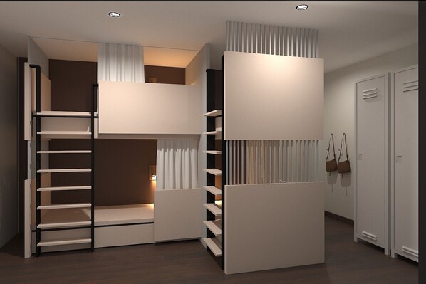 共同ドミトリー 女性限定 禁煙 バルコニー | WiFi (無料)、ベッドシーツ