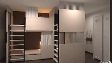 Felles sovesal – standard, kun for kvinner, ikke-røyk, balkong | Wi-fi (inkludert) og sengetøy