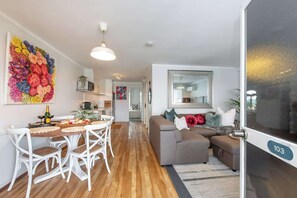 Smart-tv en een open haard