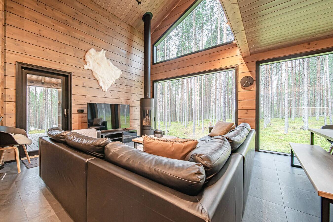 TV connectée, cheminée