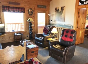 Cabaña, 1 habitación | Área de sala de estar