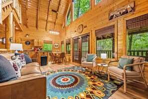 Smart-TV, Kamin, Bücher