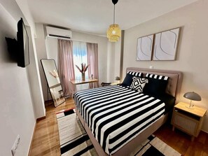 1 makuuhuone, silitysrauta/-lauta, Wi-Fi, vuodevaatteet