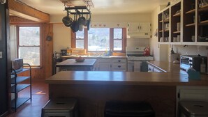 Private kitchen - Stunning View  5-bedroom farmhouse in charming Bovina Center (Bovina Center)