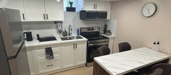 2-bedroom, 1-bathroom basement apartment, perfect for small families or couples.