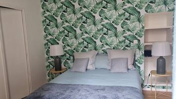 1 bedroom, travel crib, free WiFi, bed sheets