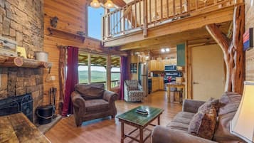 TV, fireplace, DVD player