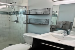 Haartrockner, Handtücher, Seife, Shampoo