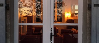 "The old school" in authentic southern French village with high ceilings inside and out