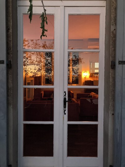 "The old school" in authentic southern French village with high ceilings inside and out