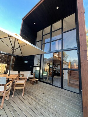 Outdoor dining - Lodge Karku, Loft for 4 people (Pets allowed) (Pichilemu)