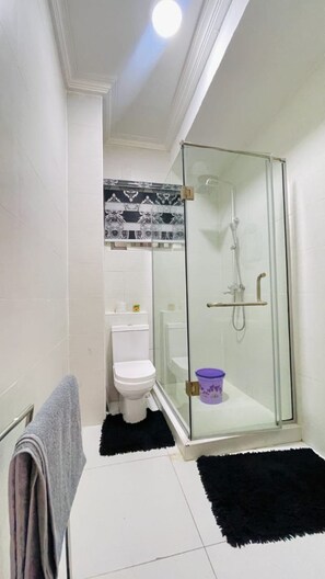 Towels, soap, toilet paper