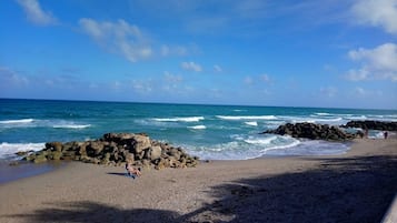 Sun loungers, beach towels
