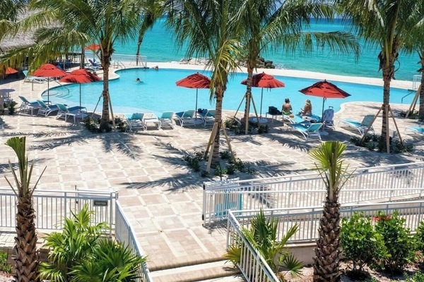 Pool just steps away from condo
