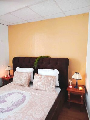 2 chambres, fer et planche à repasser, Wi-Fi, draps fournis
