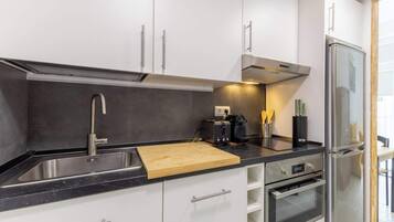 Microwave, stovetop, dishwasher