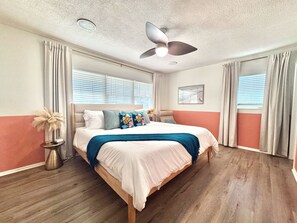 4 bedrooms, iron/ironing board, travel cot, WiFi