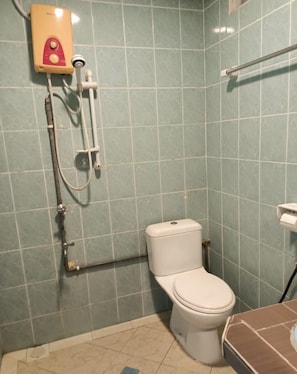 Quarto casal | Banheiro | Chuveiro, toalhas de banho