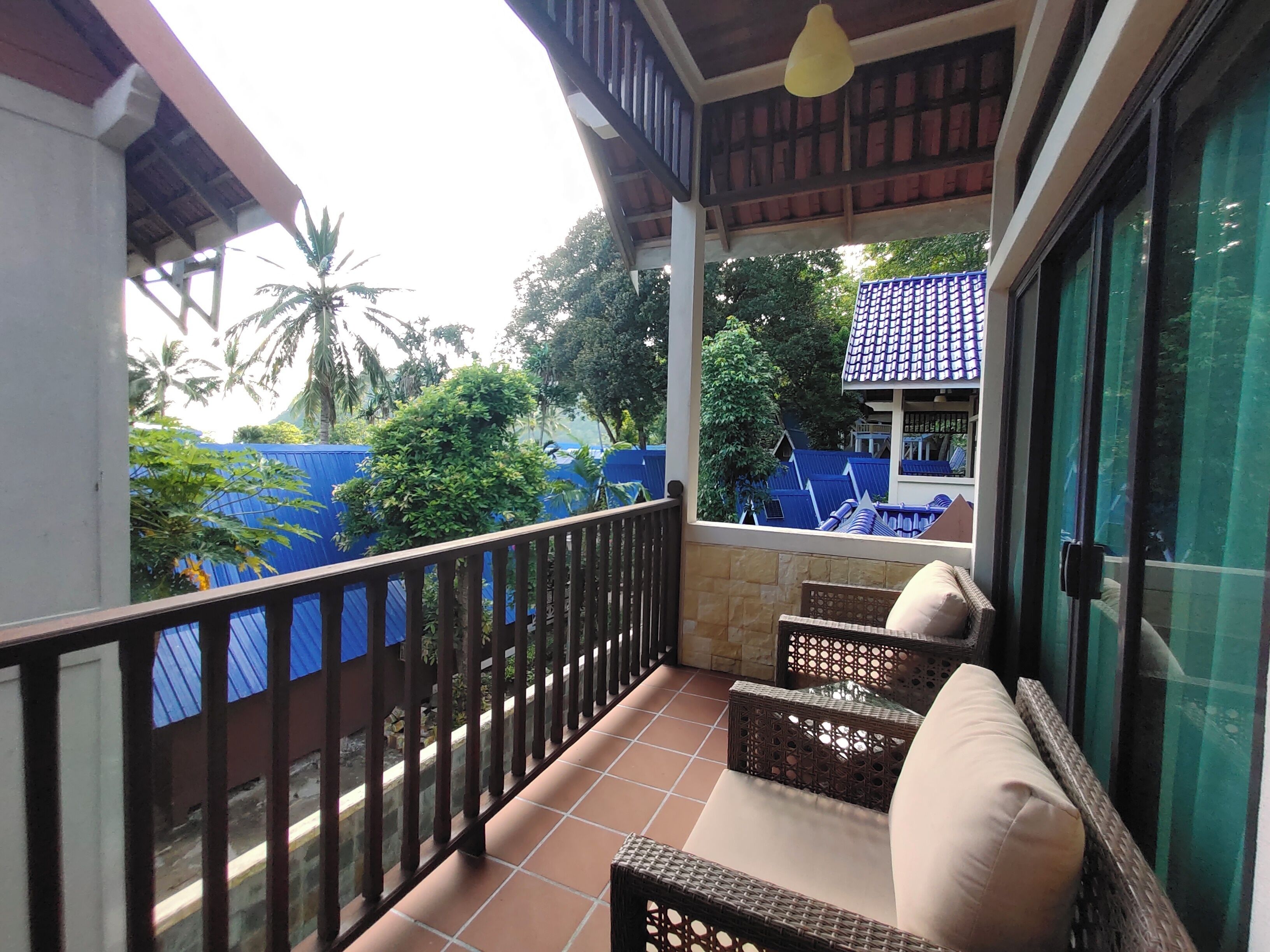 Chambre triple Prestige | Terrasse/patio