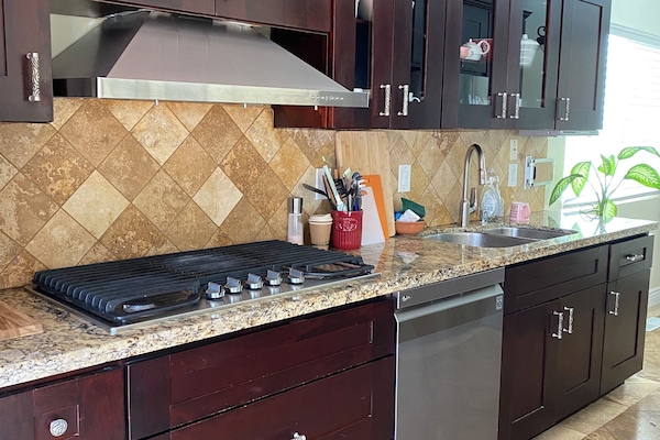 Microwave, oven, stovetop, dishwasher