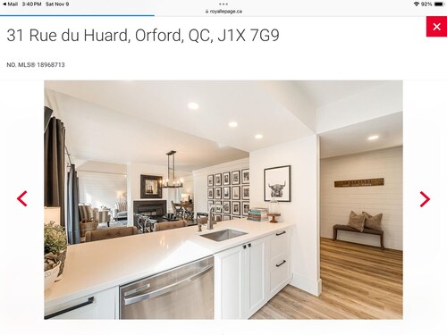 Cozy Ski retreat with a  exclusive view and location,5 minutes from Month Orford