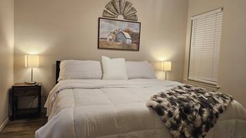 3 dormitorios, tabla de planchar con plancha, wifi gratis y ropa de cama