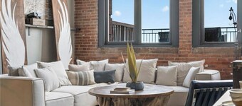 Modern Loft w/ Private Terrace + Views of Lake Erie & Browns Stadium