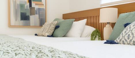 1 غرفة نوم ومكواة/لوح كي وواي فاي وملاءات أسرّة